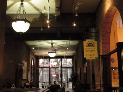 In an old brick railway arcade lies the Grand Central Cafe